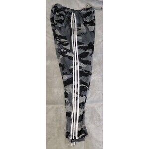 Adidas Tiro 19 Training Pants Mens M Gray Black Camo Drawstring Ankle Zipped